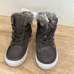 Boys Fur boots, grey